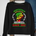 Junenth Breaking Chains Since 1865 Black American Freedom Sweatshirt Gifts for Old Women