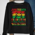 Junenth Breaking Every Chain 1865 Black American Freedom Sweatshirt Gifts for Old Women