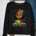Junenth Is My Independence Day Black Toddler Girl Kids Sweatshirt Gifts for Old Women