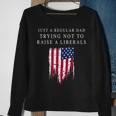 Just A Regular Dad America Flag America Patriotic Father Day Sweatshirt Gifts for Old Women