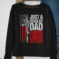 Just A Regular Dad Raising Lions Us Patriot Not Sheep Mens Sweatshirt Gifts for Old Women