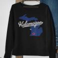 Kalamazoo Michigan Mi Map Sweatshirt Gifts for Old Women