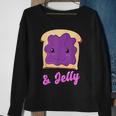 Kawaii Pb&J Peanut Butter & Jelly Matching Blueberry Jam Sweatshirt Gifts for Old Women
