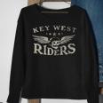 Key West Riders Motorcycle Skull Wings Sweatshirt Gifts for Old Women