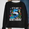 Kids 5 Year Old Ocean Life Whale Dolphin Shark 5Th Birthday Sweatshirt Gifts for Old Women