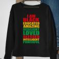 Kids Black Educated Amazing Intelligent Junenth Sweatshirt Gifts for Old Women