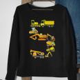 Kids Construction Truck 5Th Birthday 5 Years Old Boys Sweatshirt Gifts for Old Women
