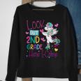 Kids Look Out 2Nd Grade Grade Here I Come Unicorn Sweatshirt Gifts for Old Women