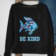 Be Kind Rainbow Fish Teacher Life Teaching Back To School Sweatshirt Gifts for Old Women