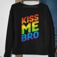 Kiss Me Bro Gay Pride Lgbtq Sweatshirt Gifts for Old Women
