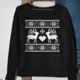 Knit Deer Ugly Christmas Sweater Style Sweatshirt Gifts for Old Women
