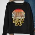 Kurilian Bobtail Cat Dad Retro Vintage For Cat Lovers Sweatshirt Gifts for Old Women