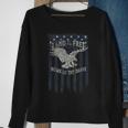 Land Of The Free Home Of The Brave Eagle Vertical Flag Sweatshirt Gifts for Old Women