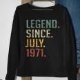 Legend Since July 1971 49Th Birthday Gift 49 Year Old Sweatshirt Gifts for Old Women
