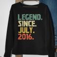 Legend Since July 2016 Gift Born In 2016 Gift Sweatshirt Gifts for Old Women