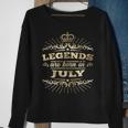 Legends Are Born In July King Queen Crown King Funny Gifts Sweatshirt Gifts for Old Women