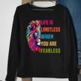 Leo Season Lion Motivational Inspirational Sweatshirt Gifts for Old Women