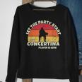 Let The Party Start The Concertina Player Is Here Concertina Sweatshirt Gifts for Old Women