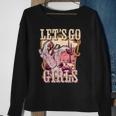 Lets Go Girl Cowboy Pink Boot Retro Western Country Sweatshirt Gifts for Old Women