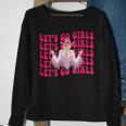 Lets Go Girls Rodeo Western Country Cowgirl Bachelorette Rodeo Funny Gifts Sweatshirt Gifts for Old Women