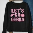 Lets Go Girls Western Country Southern Cowgirl Bachelorette Sweatshirt Gifts for Old Women