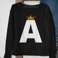 Letter A Alphabet Letter Initial Sweatshirt Gifts for Old Women Letter A Alphabet Letter Initial Sweatshirt Gifts for Old Women
