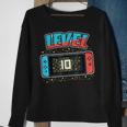 Level 10 Birthday Boy 10 Years Old Video Games Gift Sweatshirt Gifts for Old Women