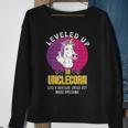Leveled Up To Unclecorn Like Regular Uncle But More Awesome Funny Gifts For Uncle Sweatshirt Gifts for Old Women