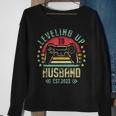 Leveling Up To Husband Level Unlocked Bachelor Party Grooms Sweatshirt Gifts for Old Women