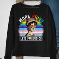 Lgbt Ally Gay Pride Clothers More Pride Less Prejudice Sweatshirt Gifts for Old Women