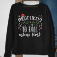 Most Likely To Fall Asleep First Sweatshirt Gifts for Old Women