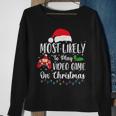 Most Likely To Play Video Games On Christmas Gamer Lovers Sweatshirt Gifts for Old Women