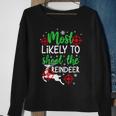 Most Likely To Shoot The Reindeer Holiday Christmas Sweatshirt Gifts for Old Women