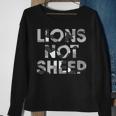 Lions Not Sheep Grey Gray Camo Camouflage Sweatshirt Gifts for Old Women