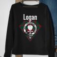 Logan Clan Scottish Name Coat Of Arms Tartan Sweatshirt Gifts for Old Women