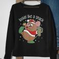 Looking Like A Snack Christmas Mouse Boujee Santa Xmas Sweatshirt Gifts for Old Women