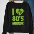 I Love 80S Horror Heart Pentagram Scary Movie Retro Vintage Scary Movie Sweatshirt Gifts for Old Women