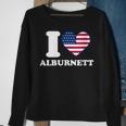 I Love Alburnett I Heart Alburnett Sweatshirt Gifts for Old Women