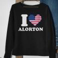 I Love Alorton I Heart Alorton Sweatshirt Gifts for Old Women