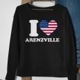 I Love Arenzville I Heart Arenzville Sweatshirt Gifts for Old Women