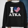 I Love Atka I Heart Atka Sweatshirt Gifts for Old Women