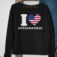 I Love Autaugaville I Heart Autaugaville Sweatshirt Gifts for Old Women
