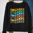 I Love Candy Halloween Party Cute Trick Or Treat Candyland Sweatshirt Gifts for Old Women