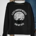 I Love Horror Movies And My Dog Movies Sweatshirt Gifts for Old Women