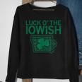 Luck O’ The Iowish Irish St Patrick's Day Sweatshirt Gifts for Old Women