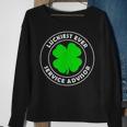 Luckiest Ever Service Advisor Lucky St Patrick's Day Sweatshirt Gifts for Old Women