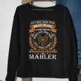 Mahler Name Gift Mahler Brave Heart Sweatshirt Gifts for Old Women