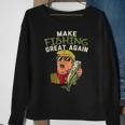 Make Fishing Great Again Trump Funny Fisherman Angler Gift Sweatshirt Gifts for Old Women