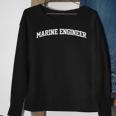 Marine Engineer Vintage Retro Job Sports Arch Funny Sweatshirt Gifts for Old Women