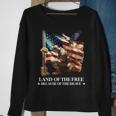 Memorial Day Land Of Free Because Of Brave Veterans American Sweatshirt Gifts for Old Women